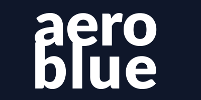 fly aeroblue logo blanco